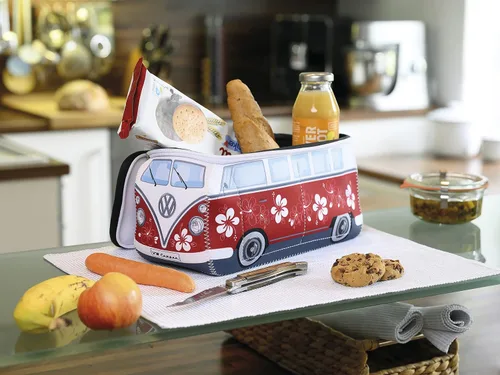 Vista 5 de BRISA VW Collection – Volkswagen Bolsa universal de neopreno para maquillaje, cosméticos, artículos de tocador para farmacia de viaje, en diseño
