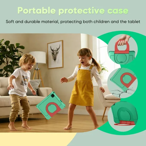 Vista 9 de aiprotablet Tableta para niños, Android 16 para niños de 10 pulgadas, Octa-Core 2.2 GHz con funda, 30 GB de RAM 64 GB ROM, 2 TB expandir, control
