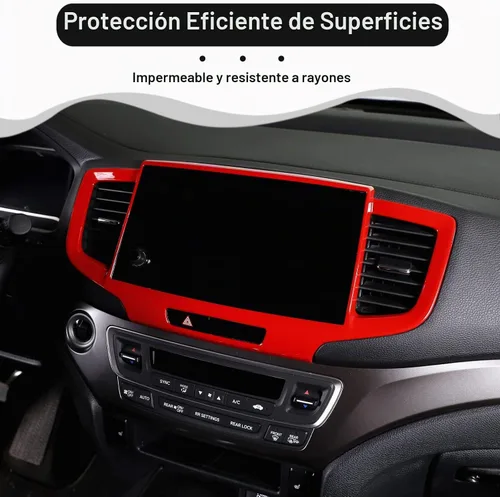 Vista 3 de Marco del Panel de Navegación del Tablero para Honda Pilot 2019-2022/ Ridgeline 2021-2023/ Passport 2019-2023, Material ABS Accesorios de Moldura