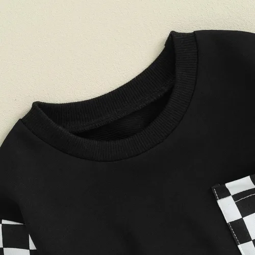 Vista 4 de Doqcey Conjunto de sudadera de manga larga para bebé niño y niño, para otoño e invierno