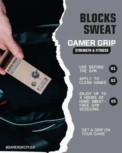 Vista 4 de Gamer Grip Crema Strength & Fitness para manos sudorosas, fórmula líquida sin tiza, crema de agarre para levantamiento de pesas, escalada, golf