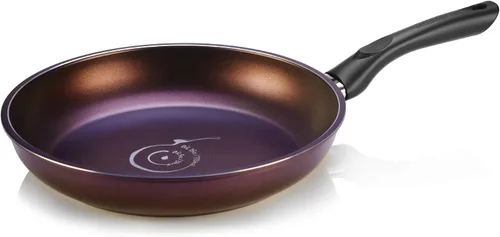 Vista 8 de TECHEF - Colección Art Pan, Olla de sopa con tapa de cristal, fabricada en Corea (2 cuartos de galón) Morado