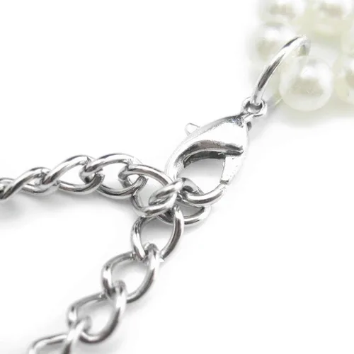 Vista 5 de Vpang Detachable Blouse Fake Collar Elegant Pearl Beaded False Collar Choker Peter Pan Necklace