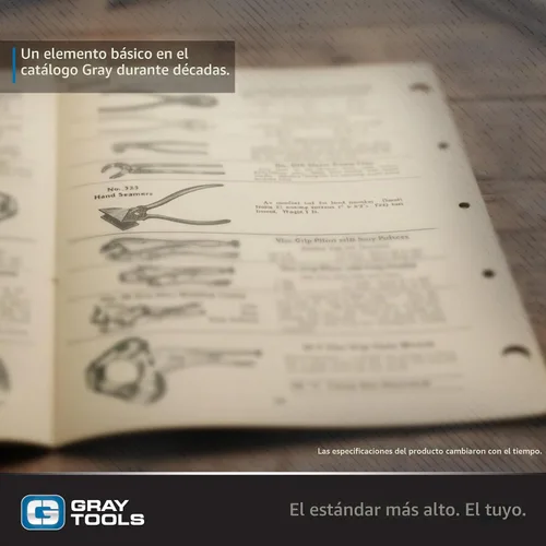 Vista 4 de Gray Tools Alicates de costura manual, ancho de mandíbula de 3-1/2 pulgadas, 7-3/4 pulgadas de largo