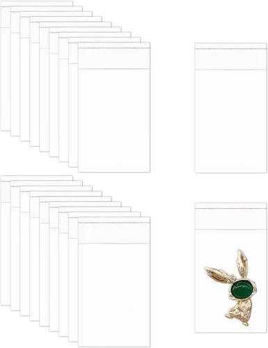 Vista 15 de Bolsas cuadradas para violonchelo de 3 x 3 pulgadas, 300 unidades, pequeñas bolsas de celofán autoadhesivas transparentes de 2 mil de pulgada
