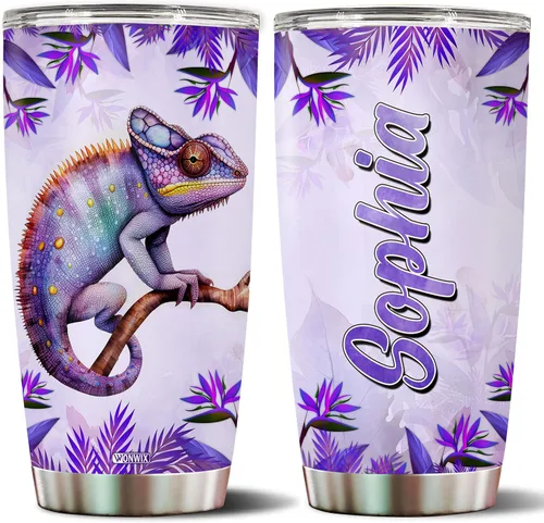 Vista 17 de Regalos personalizados de Beagle para mujeres, esposa, hija, mamá, niña, vaso de acero inoxidable aislado de 20 onzas, taza de viaje, taza de café