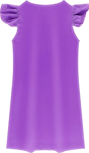Vista 2 de Vestido de princesa para niñas pequeñas vestido casual con estampado de dibujos animados