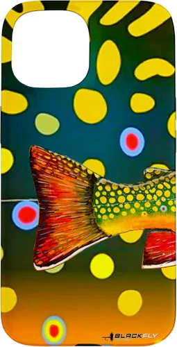 Vista 6 de Brook Trout Fly Fishing Trout Skin Phone Case by Black Fly Case for iPhone 17