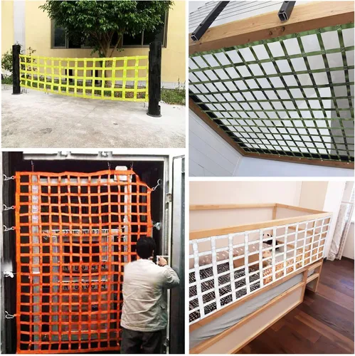 Vista 7 de Red de carga personalizada, red de carga, escalera de cuerda ninja, campo de obstáculos al aire libre, casa de árbol, gimnasios de selva, red