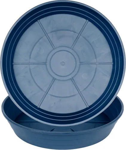 Vista 19 de Plato para macetas de 10 a 25 pulgadas, bandejas de riego extra profundas para macetas, bandeja de drenaje pesada para interiores sin agujeros, 4