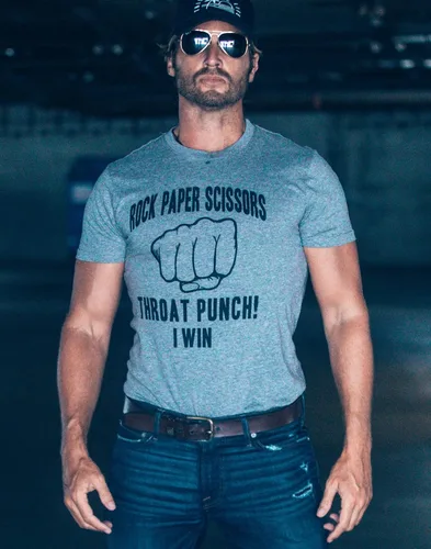 Vista 2 de Camiseta de papel de roca para hombre, diseño sarcástico, divertido y sarcástico, divertida, novedad