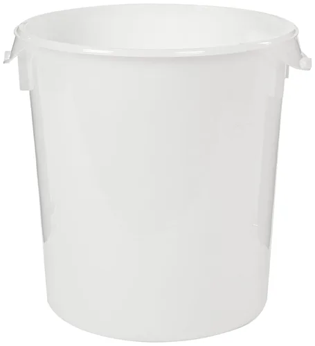Vista 11 de Rubbermaid Productos comerciales Contenedor redondo de plástico para almacenamiento de alimentos con asa, 4 cuartos de galón, amarillo, rango