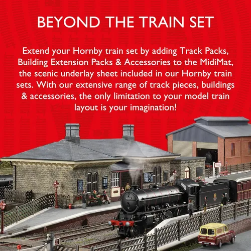 Vista 5 de Hornby Paquete de extensión de construcción de calibre R8228 OO 2, accesorios de tren modelo para agregar paisajes y edificios al ferrocarril