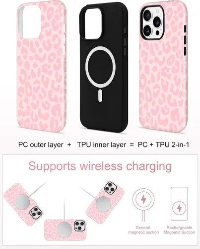 Vista 238 de Jusy Funda compatible con MagSafe con estampado de caparazón de tortuga marrón para iPhone 7/8/SE, cubierta protectora de TPU suave magnética