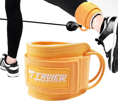 Vista 4 de TAVIEW Ankle Straps Cable Machine Attachment for Gym - Cable Kickback Ankle Straps - Padded Ankle Cuffs for Glute Kickbacks and Leg Workouts