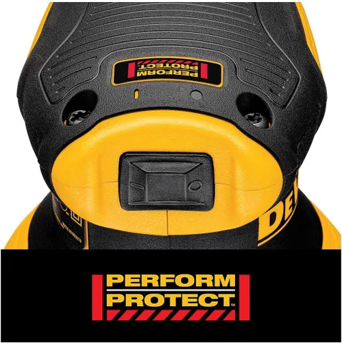Vista 4 de DEWALT Lijadora de órbita aleatoria, velocidad variable, 5 pulgadas (DWE6423), fuente de alimentación eléctrica con cable