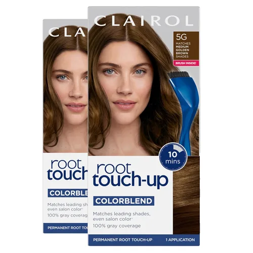 Vista 24 de Clairol Root Touch-Up de Nice'n Easy Tinte Permanente para el Cabello, 10 Rubio Extra Claro, Paquete de 1