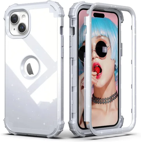 Vista 13 de IDweel Funda para iPhone 13 con Protector de Pantalla, para Funda iPhone 14, Híbrida Resistente a Golpes de Servicio Pesado Protección Cubierta Dura