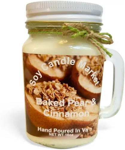 Vista 114 de Velas perfumadas de soja Velas hechas a mano y altamente aromáticas que queman hasta 85 horas en tarro de cristal, perfectas para decoración