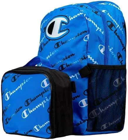 Vista 2 de Champion Youth Munch Mochila Lunch Kit Combo - Azul - Talla única