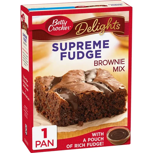 Vista 15 de Mezcla para Brownies Betty Crocker Delights Supreme con Trozos de Chocolate, 18 oz.