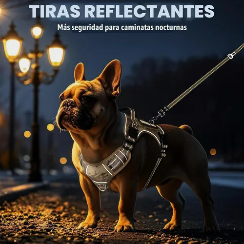 Vista 7 de Juego de chaleco táctico y correa para perros con 10 parches, camuflaje, talla S Adjustable No Pull Service Dog Harness for Small Sized Dog with