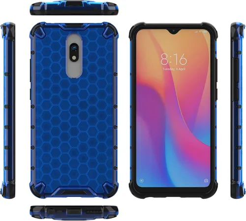 Vista 296 de Pzwoxukhov Funda compatible con Redmi A1, compatible con Redmi A2 Honeycomb Anti-caída Absorción de Golpes Negro
