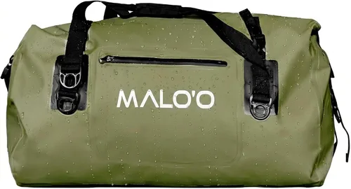 Vista 14 de Malo’o Bolsa de lona impermeable seca, Bolsa de equipo resistente de cubierta enrollable impermeable con correas para el hombro y bucles Molle