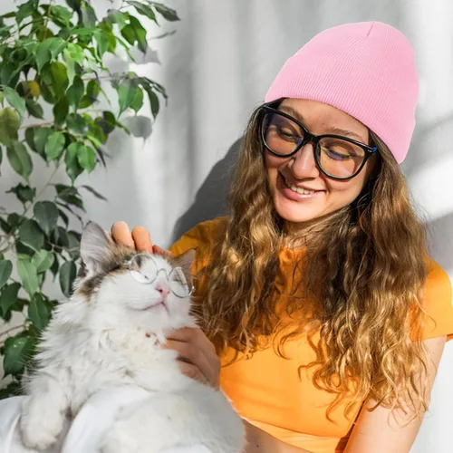 Vista 26 de American Trends Gorro para hombre y mujer, gorro de punto suave y lindo con diseño de calavera