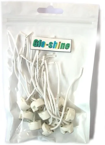 Vista 6 de glo-shine Mr16 Mr11 Gu5.3 - Enchufe de lámpara de cerámica, adaptador de enchufe de base de conector con cable para bombilla LED halógena CFL