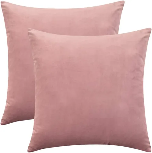 Vista 15 de Juego de 2 fundas de cojín de terciopelo para sofá y cama - 20"x20", aguamarina Aqua
