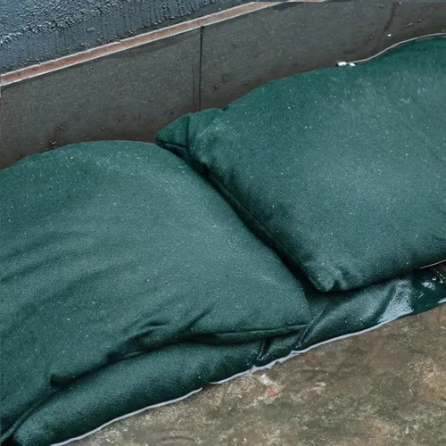 Vista 7 de Paquete de 5 bolsas de arena sin arena, barreras de agua para garaje, barreras de inundación, bolsas de arena de 16 x 24 pulgadas para inundaciones