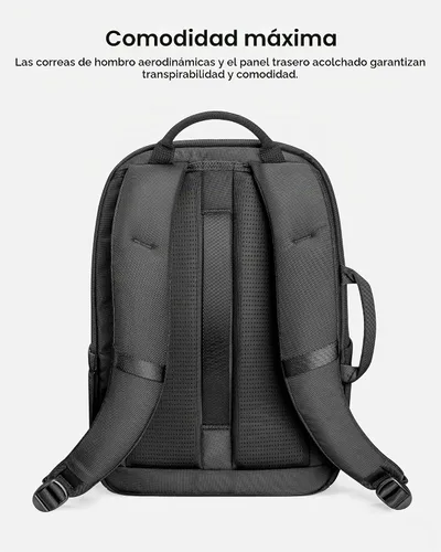 Vista 7 de tomtoc Mochila para laptop de negocios minimalista Daypack diario Trabajo de viaje diario, 20L Water-resistant, Business Work Backpack with