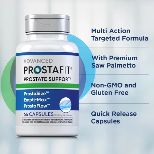 Vista 4 de Piping Rock ProstaFit Advanced Prostate Support* 66 Cápsulas Complejo con Saw Palmetto, semillas de calabaza, zinc y extracto de ortiga