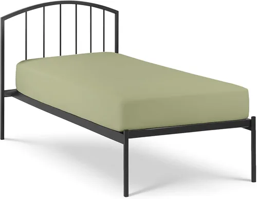 Vista 42 de Sábana bajera de 400 hilos, 100 % algodón, sábana bajera de 400 hilos, tamaño individual, 1 sábana bajera solo se adapta a colchones de hasta 15