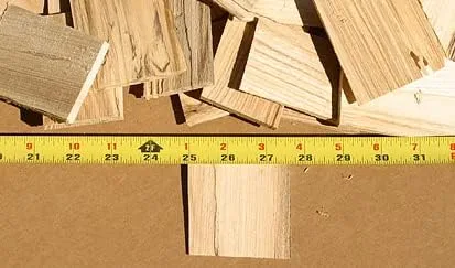 Vista 3 de Cuñas de mango de madera para mangos de hachas (pequeño)