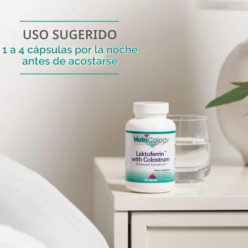 Vista 4 de Allergy Research Group NutriCology Laktoferrina con calostro - Ofrece 400 mg de lactoferrina y 0.04 oz de calostro - Apoya el equilibrio