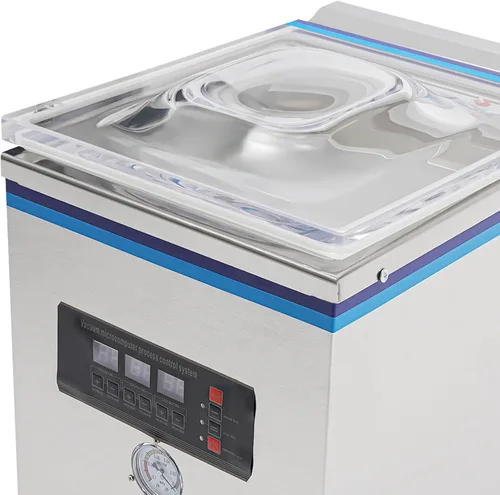 Vista 6 de sellador al vacío de la cámara 360W, empaquetadora al vacío del acero inoxidable Potente sistema de sellado, preservación automática, envasadora
