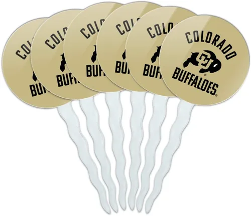 Vista 72 de Abilene Christian - Juego de 6 palillos para cupcakes con logotipo secundario