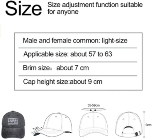 Vista 6 de TRIOEPU Jeffersonian Badge Unisex Camping Vintage Jeans Gorra de béisbol clásica de algodón para papá sombrero ajustable Plain Cap