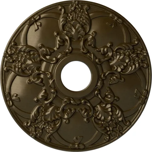 Vista 31 de Ekena Millwork CM18NOCGS Medallón de techo Norwich, 18.0 in de diámetro exterior x 3.4 in de diámetro interior x 1 3/8"P, pátina verde cobre pintado