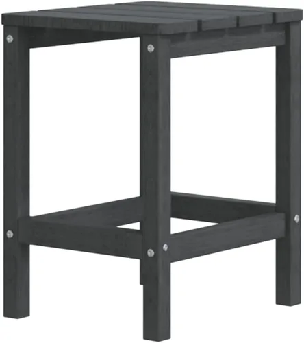 Vista 6 de Sillas Adirondack para patio con reposapiés y mesa HDPE antracita silla de patio al aire libre sillas de comedor al aire libre Sillas para Comedor