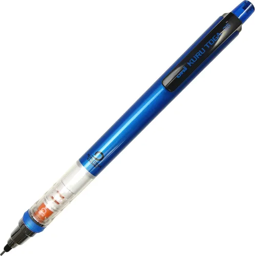 Vista 12 de Lápiz portaminas Uni Kuru Toga estándar, negro, 0.0112 pulgadas, rosado bebé