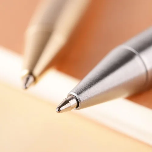 Vista 4 de Pluma de latón sólido portátil Delicada firma bolígrafo bolígrafo con clip