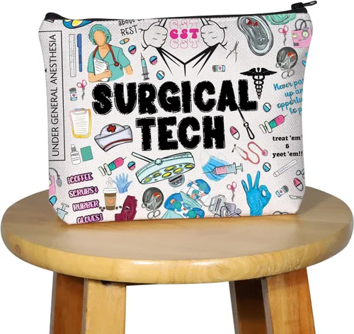 Vista 7 de G2TUP Regalo de tecnología quirúrgica, bolsa de maquillaje para tecnólogo quirúrgico, bolsa de cosméticos de apreciación tecnológica, regalo