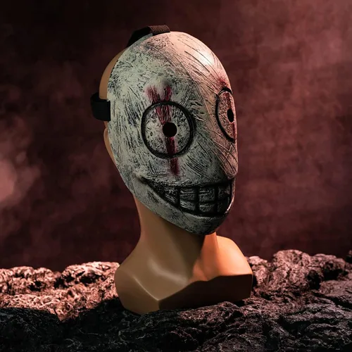 Vista 4 de Dead Game Killer - Máscara de látex para adultos con sonrisa, media cara