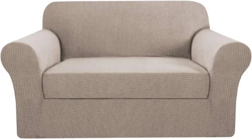 Vista 35 de H.VERSAILTEX - 2 fundas protectoras de licra suave Jacquard para respaldo de silla, lavable a máquina