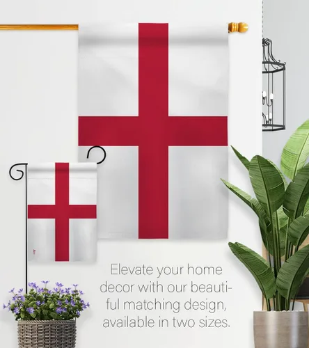 Vista 8 de Banderas de la Copa del Mundo de la FIFA para decoración de pared de Inglaterra, patio, porche, césped, jardín, decoración al aire libre, tapiz