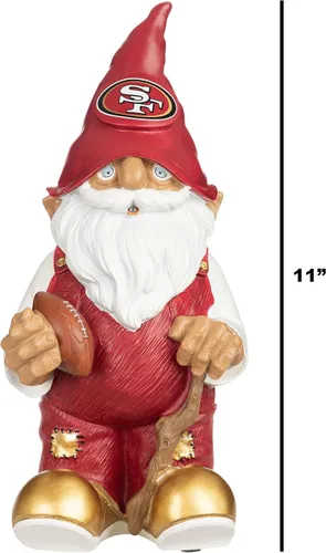 Vista 4 de NFL Resin 11.5" Team Logo Outdoor Garden Statue Gnome