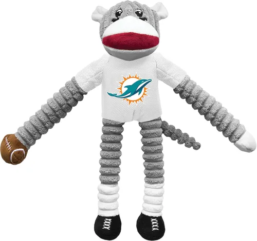 Vista 28 de Littlearth NFL Sock Monkey Pet Toy, Team Color, One